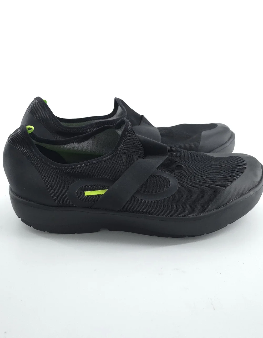 OOFOS Mens Black OOmg Low Mesh Walking Slip-On Shoes Size US 12 EU 45